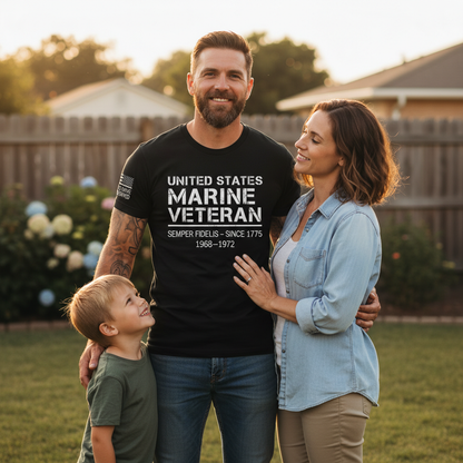 "Semper Fidelis" USMC Vietnam Era Veteran Tribute Tee