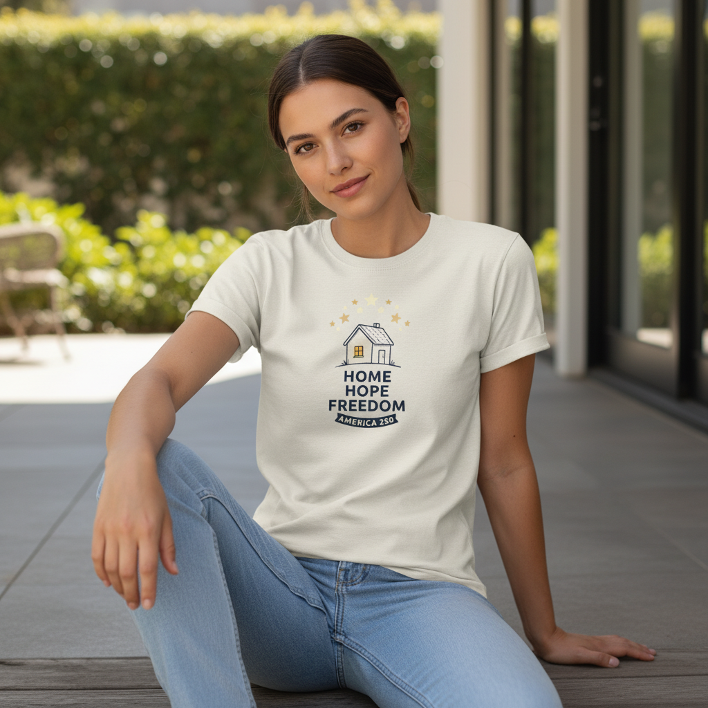 Home, Hope, Freedom — America 250 Tee