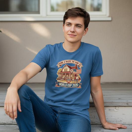 Home Is Where the Game Lives — America 250 World Cup Tee