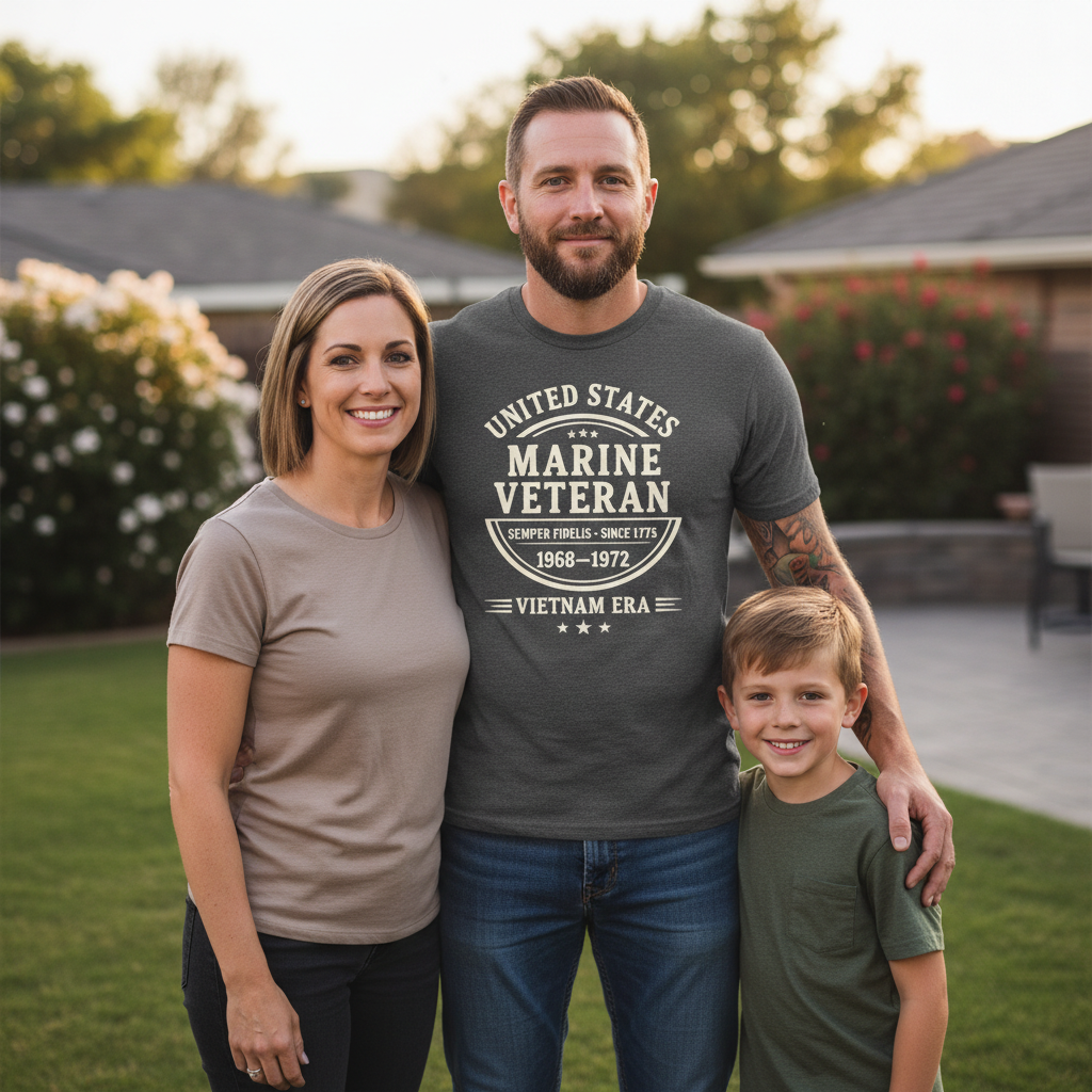 United States Marine Corps Veteran Shirt - Vietnam War 1968-1972