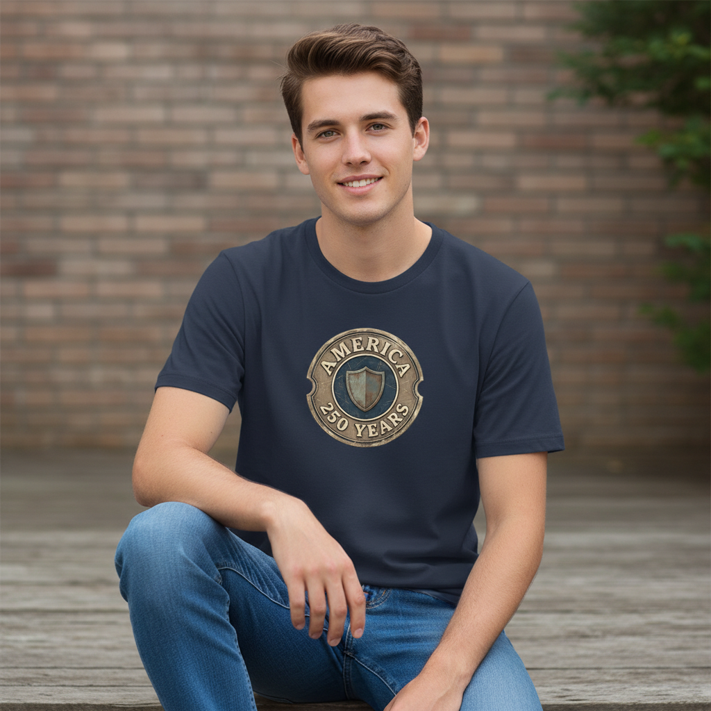 The Shield of 250 Years — America Heritage Tee