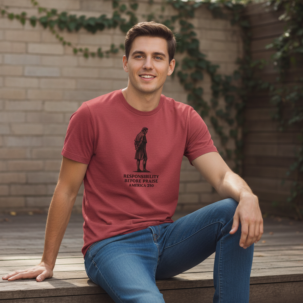 Duty Before Applause — America 250 Heritage Tee