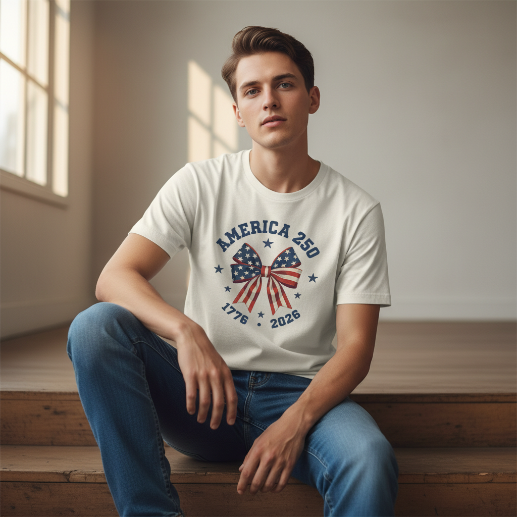 America 250 – Patriotic Bow Celebration T-Shirt