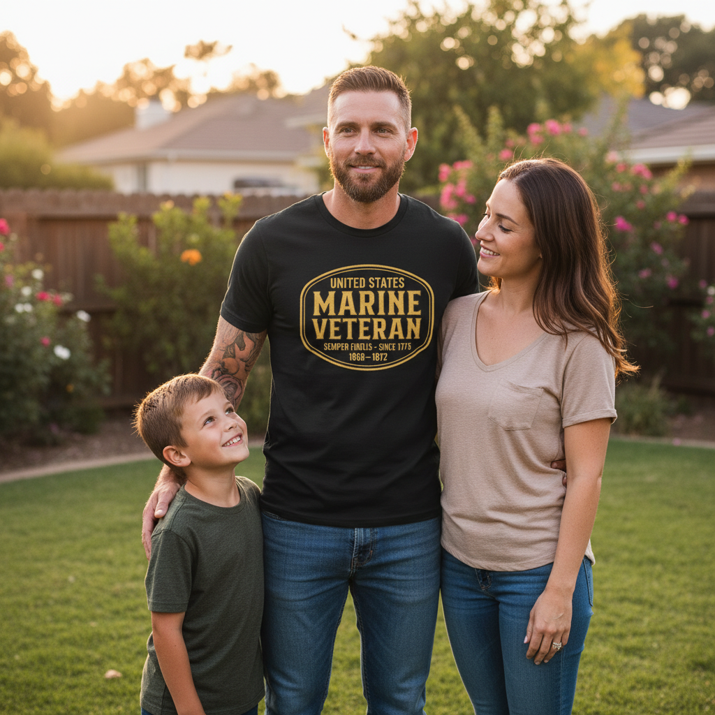 "Once a Marine, Always a Marine" Vietnam Veteran Era Tee