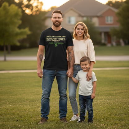 USMC "Retirement Tribute" Forged In Brotherhood Tee