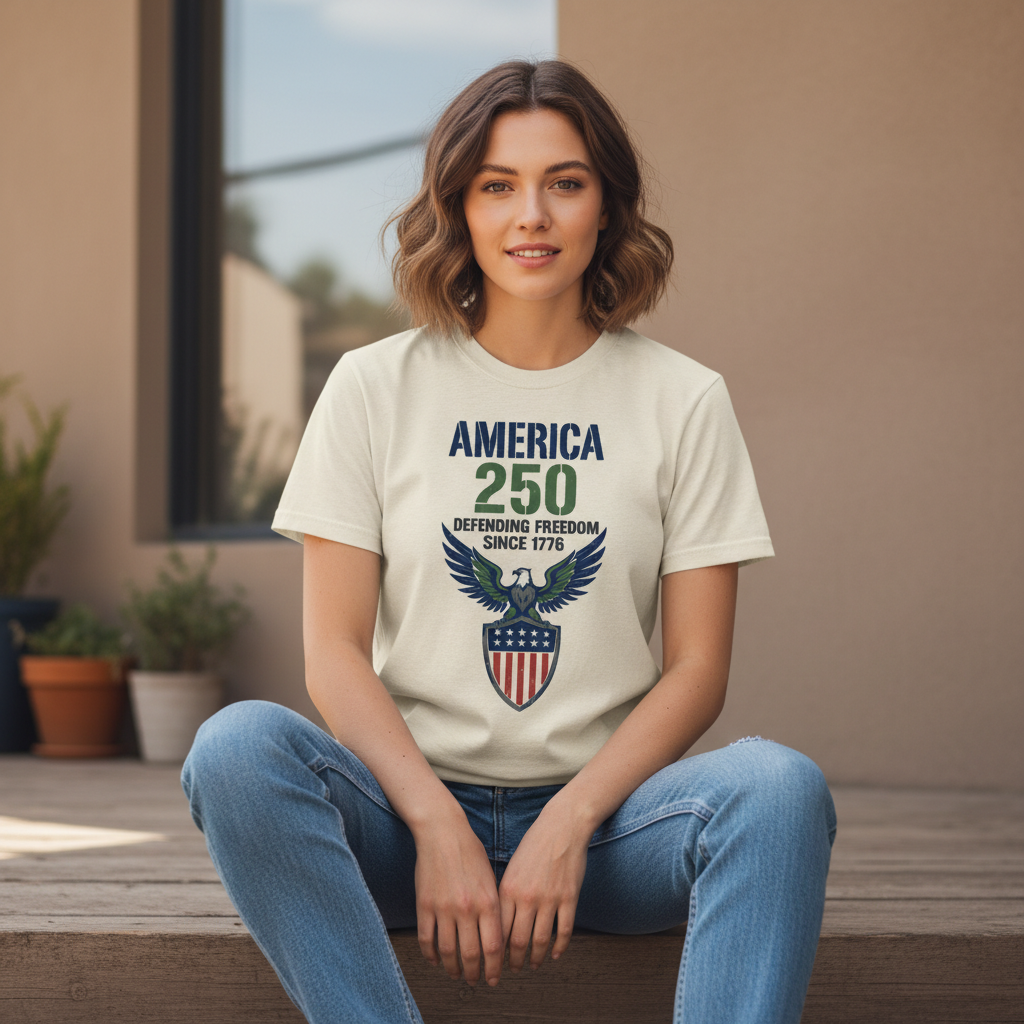 America 250 — Defending Freedom Since 1776 T-Shirt