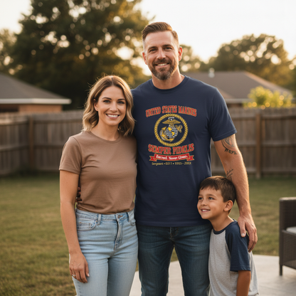 Custom USMC Sergeant 0311 Military Heritage Tee