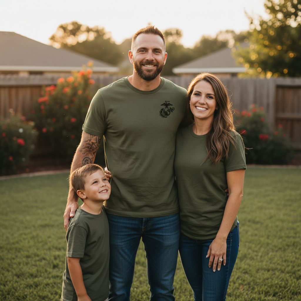 "America 250" USMC Brotherhood 1775-2025 Tribute Tee