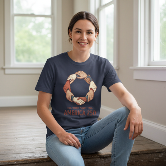 Together Since 1776 – America 250 United Hands of Freedom T-Shirt
