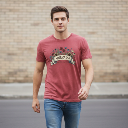 Wildflowers of Liberty — America 250 Heritage Tee