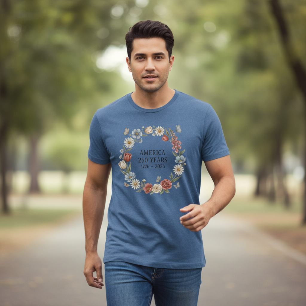 Blossoms of Liberty — America 250 Heritage Tee
