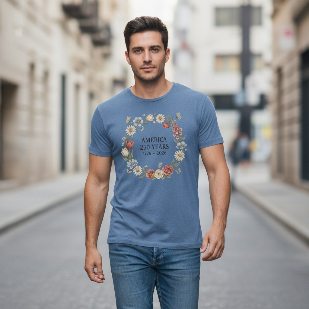Blossoms of Liberty — America 250 Heritage Tee