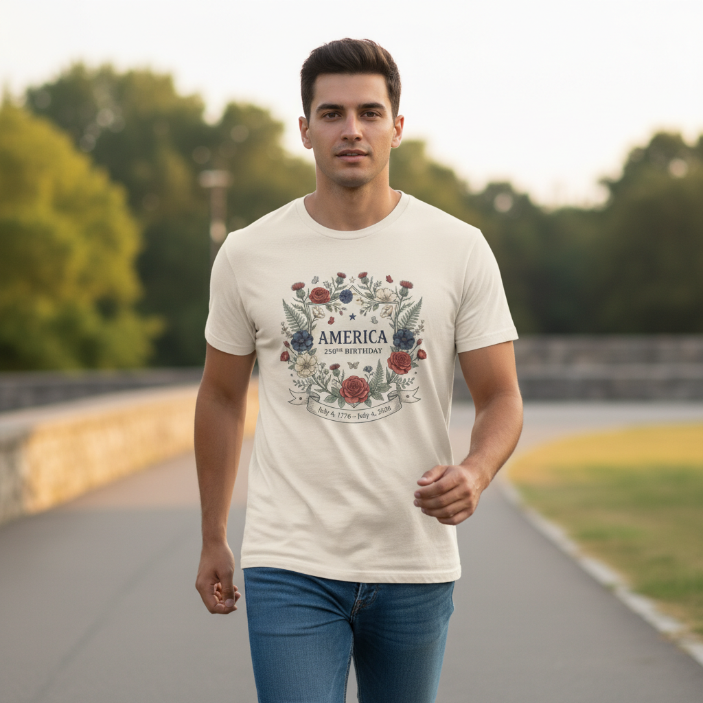 Eternal Wreath — America 250 Heritage Tee