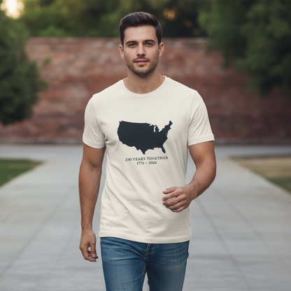 Solidarity Map — America 250 Heritage Tee