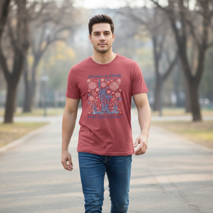 Statue of Liberty Fireworks – America 250 T-Shirt