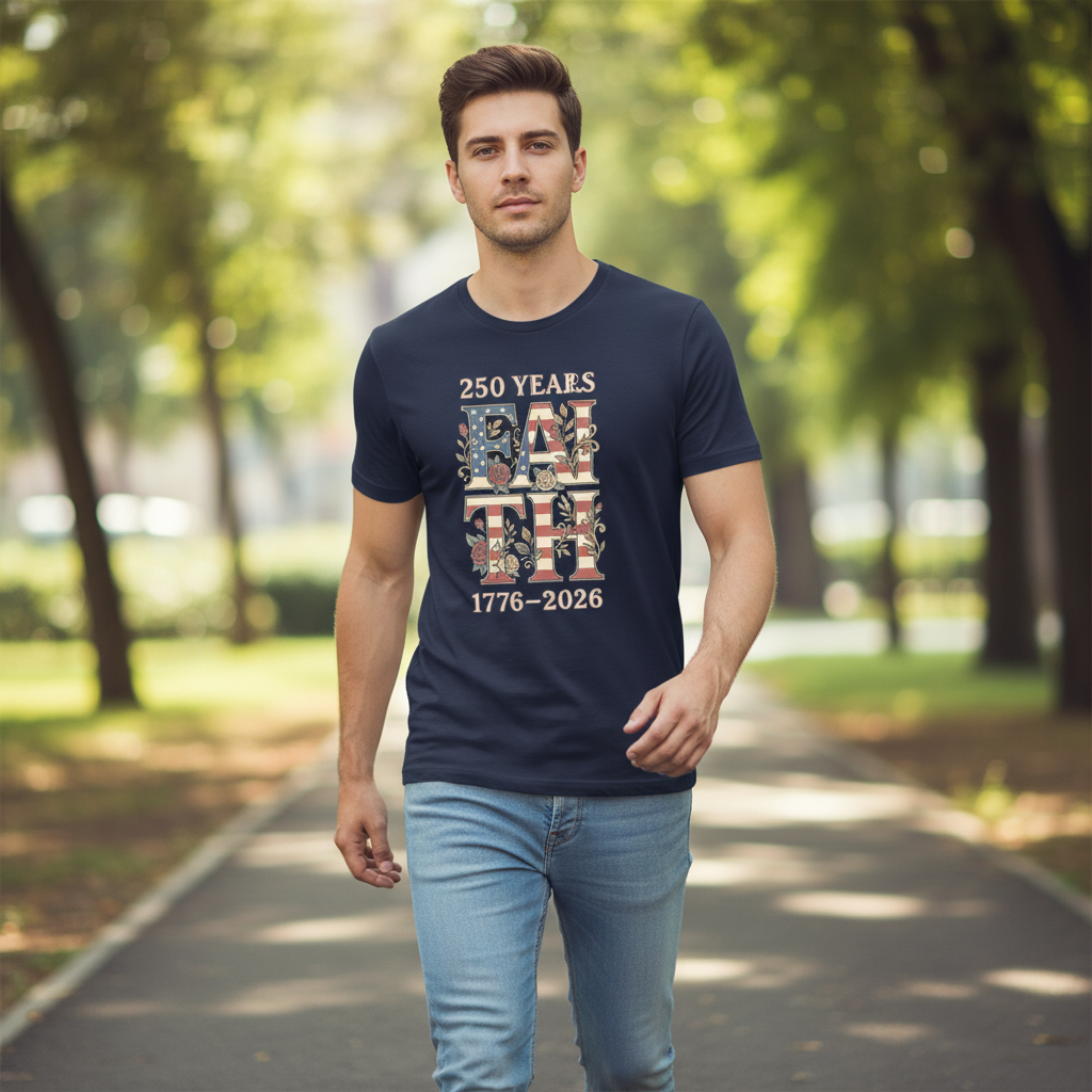Floral Faith — America 250 Heritage Tee
