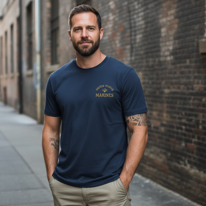 "Semper Fidelis" USMC Globe & Anchor Heritage Tee