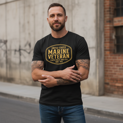 "Once a Marine, Always a Marine" Vietnam Veteran Era Tee