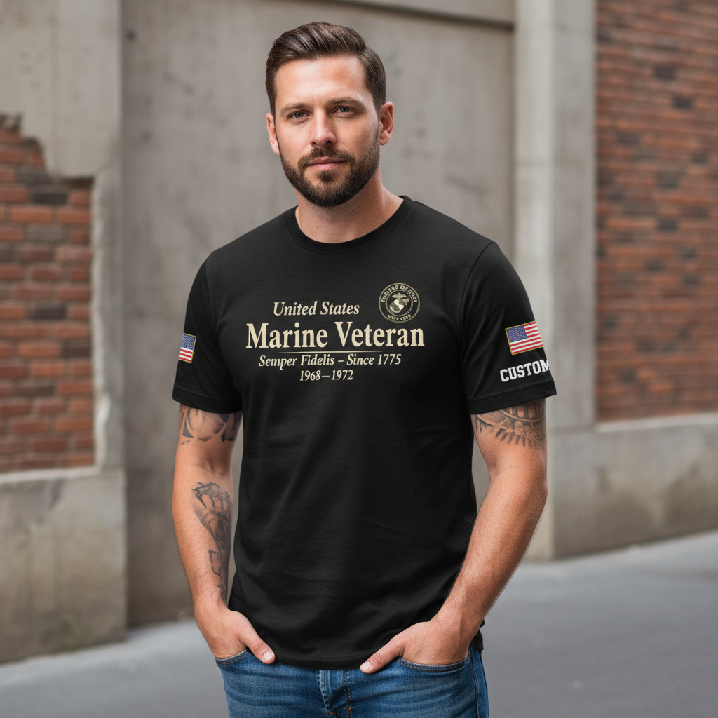 "Once a Marine, Always a Marine" Vietnam Veteran Salute Tee