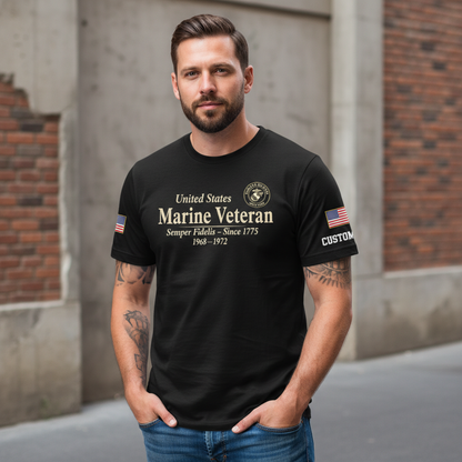 "Once a Marine, Always a Marine" Vietnam Veteran Salute Tee