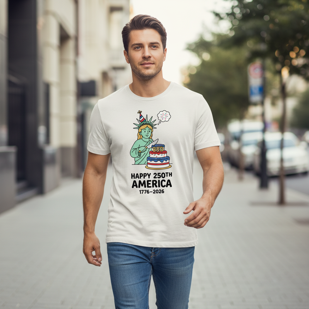 Happy 250th America — Birthday Celebration T-Shirt