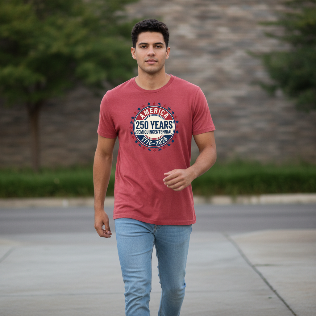 America 250 Years Semiquincentennial Commemorative Heritage Emblem (1776–2026) T-Shirt