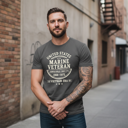 United States Marine Corps Veteran Shirt - Vietnam War 1968-1972