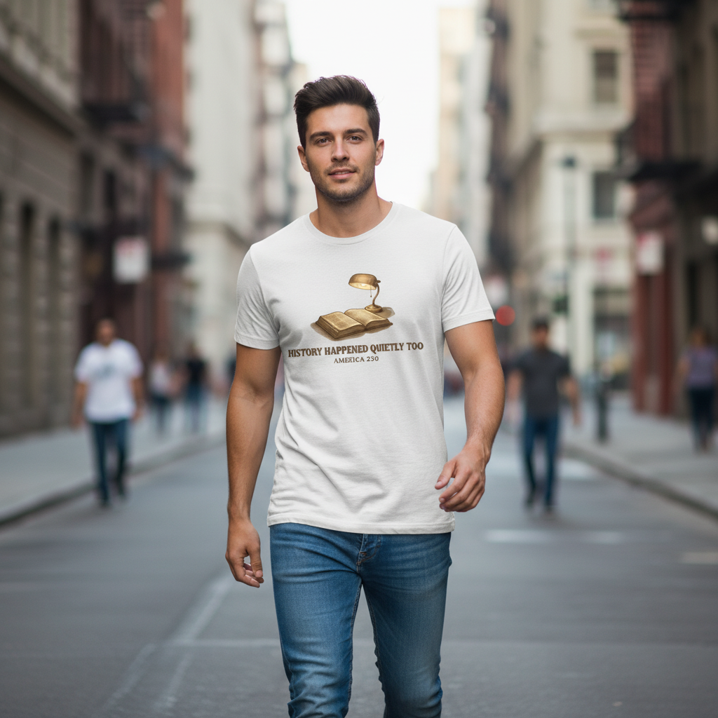 History Happened Quietly Too — America 250 Tee