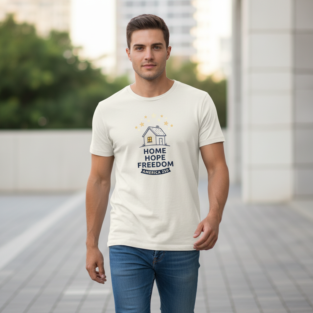 Home, Hope, Freedom — America 250 Tee