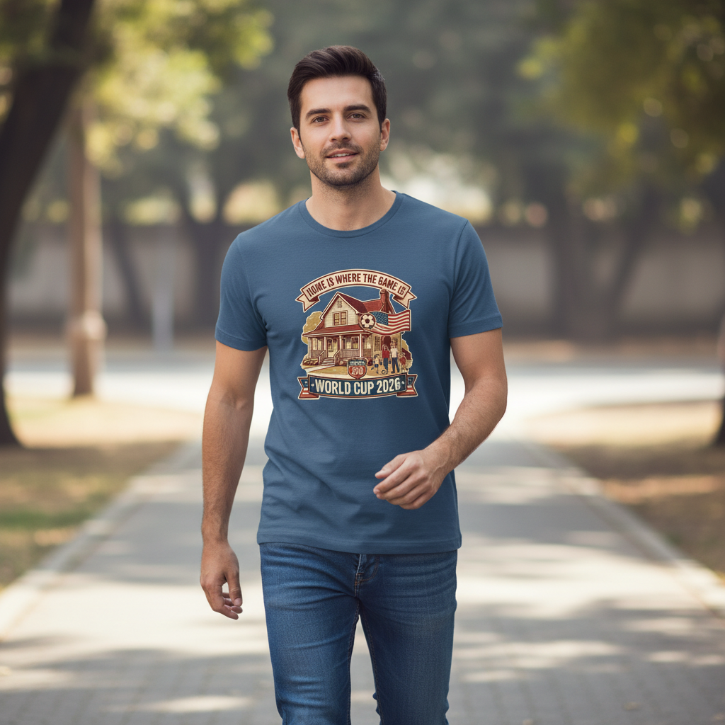 Home Is Where the Game Lives — America 250 World Cup Tee