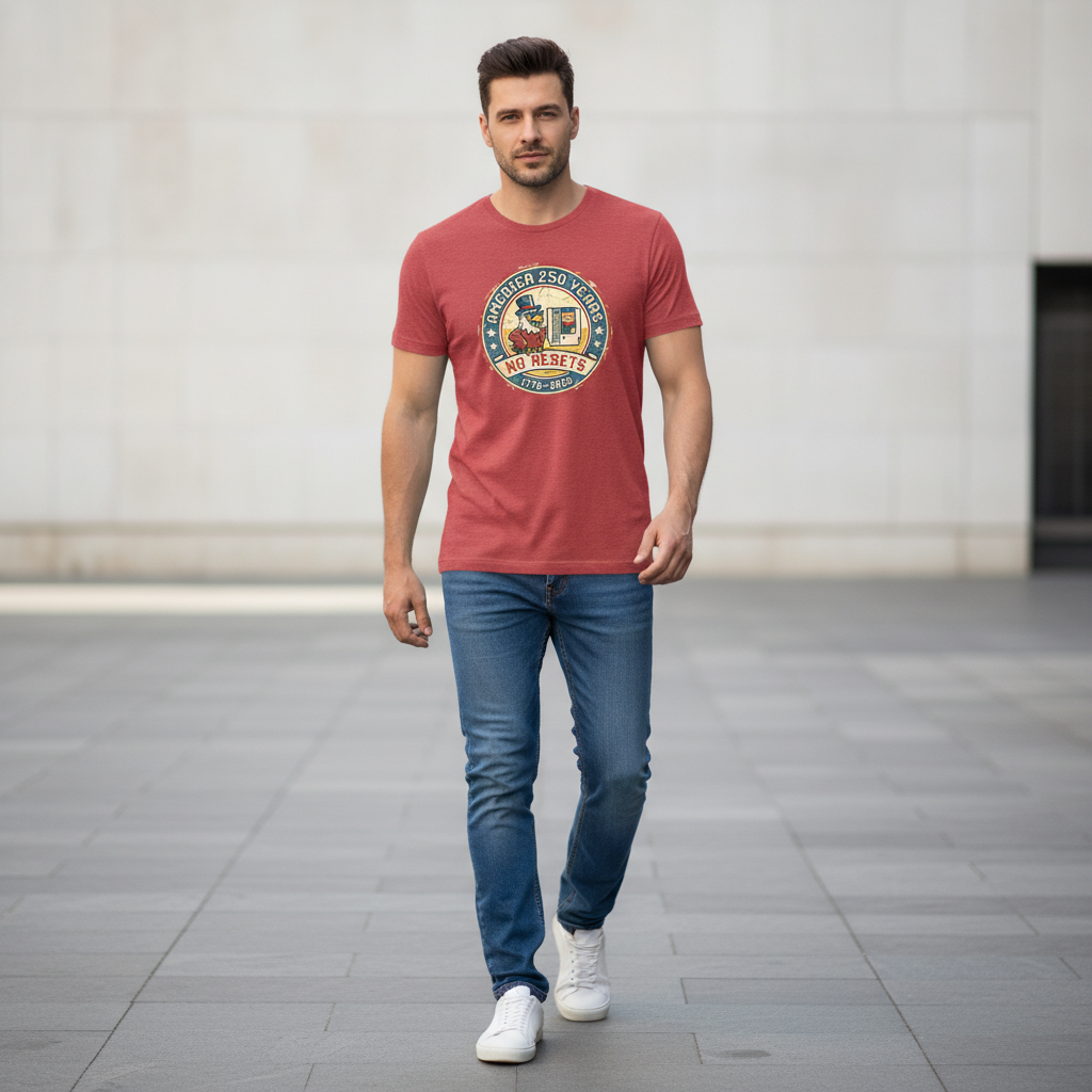 America 250 Years No Resets – One Nation, One Timeline, No Second Chances Since 1776 T-Shirt