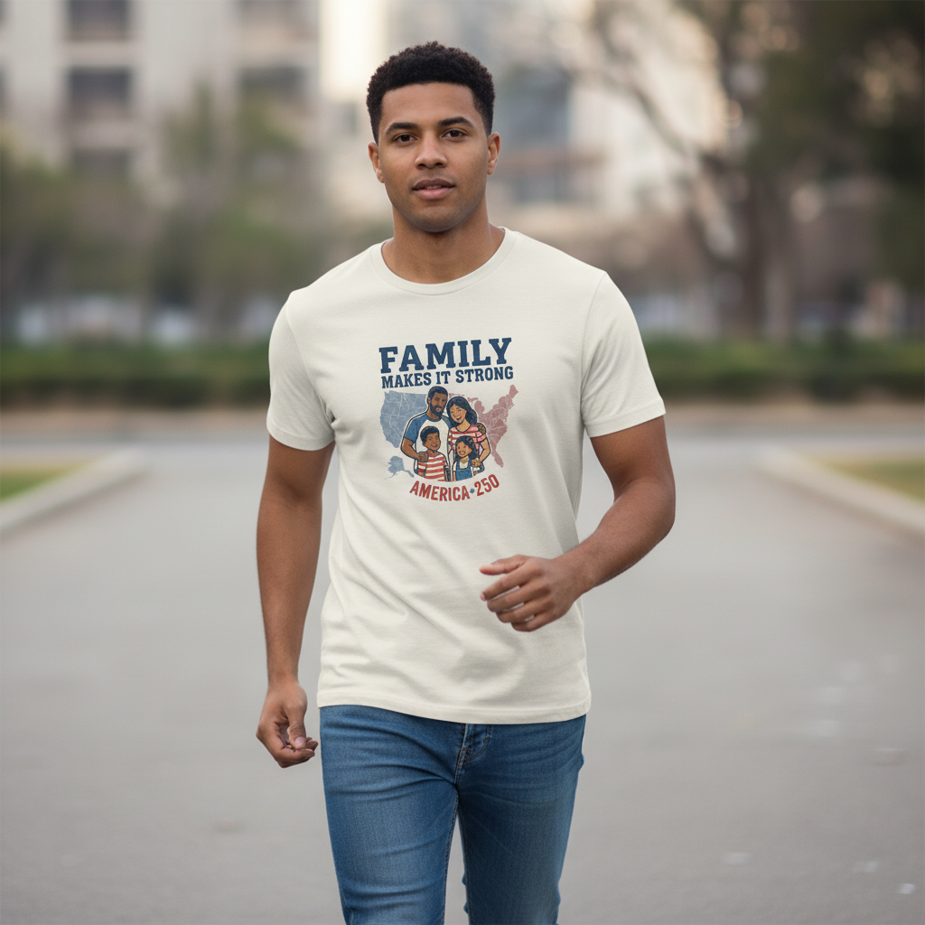 Family Makes It Strong — A Commemorative America 250 Heritage Tee