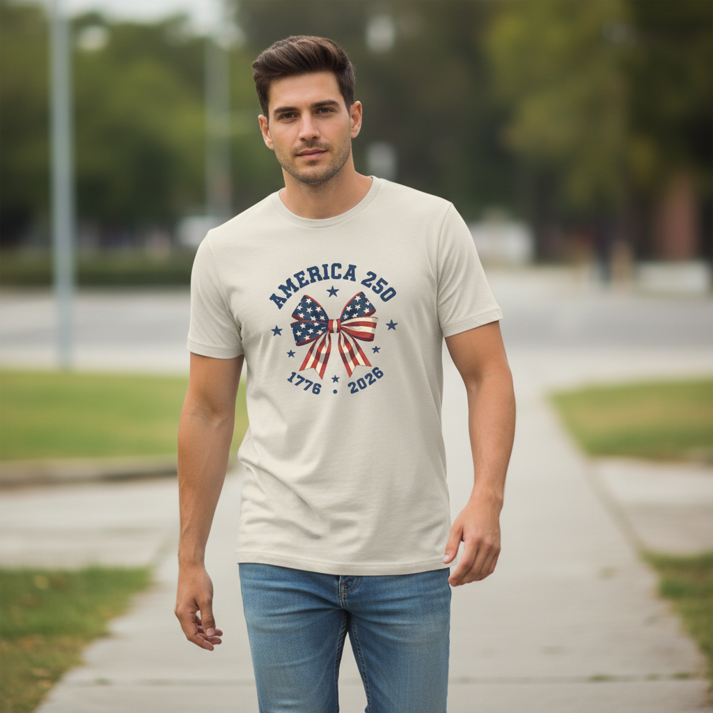 America 250 – Patriotic Bow Celebration T-Shirt