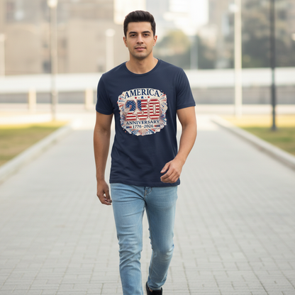 America 250 – Fireworks Anniversary Crest T-Shirt