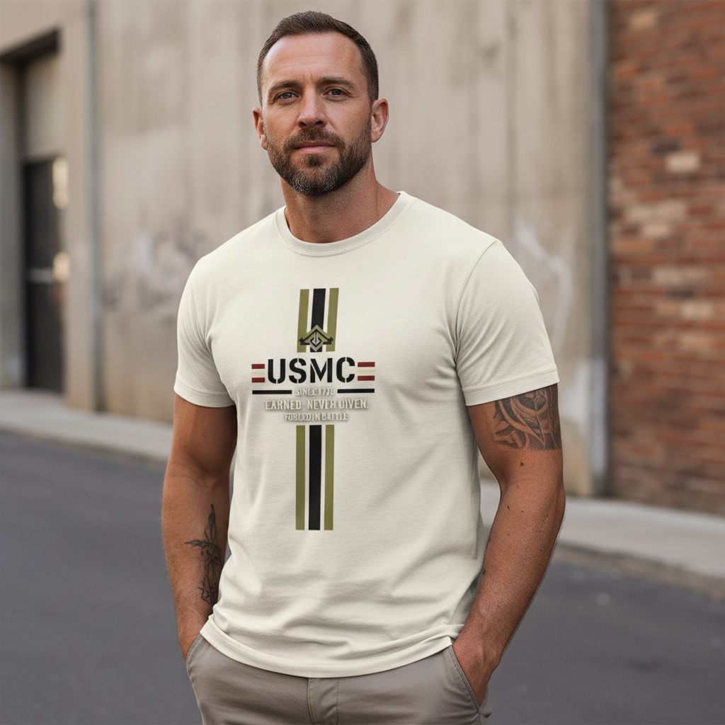 United States Marine Corps Vertical Stripe Shirt - Forged in Battle Apparel
