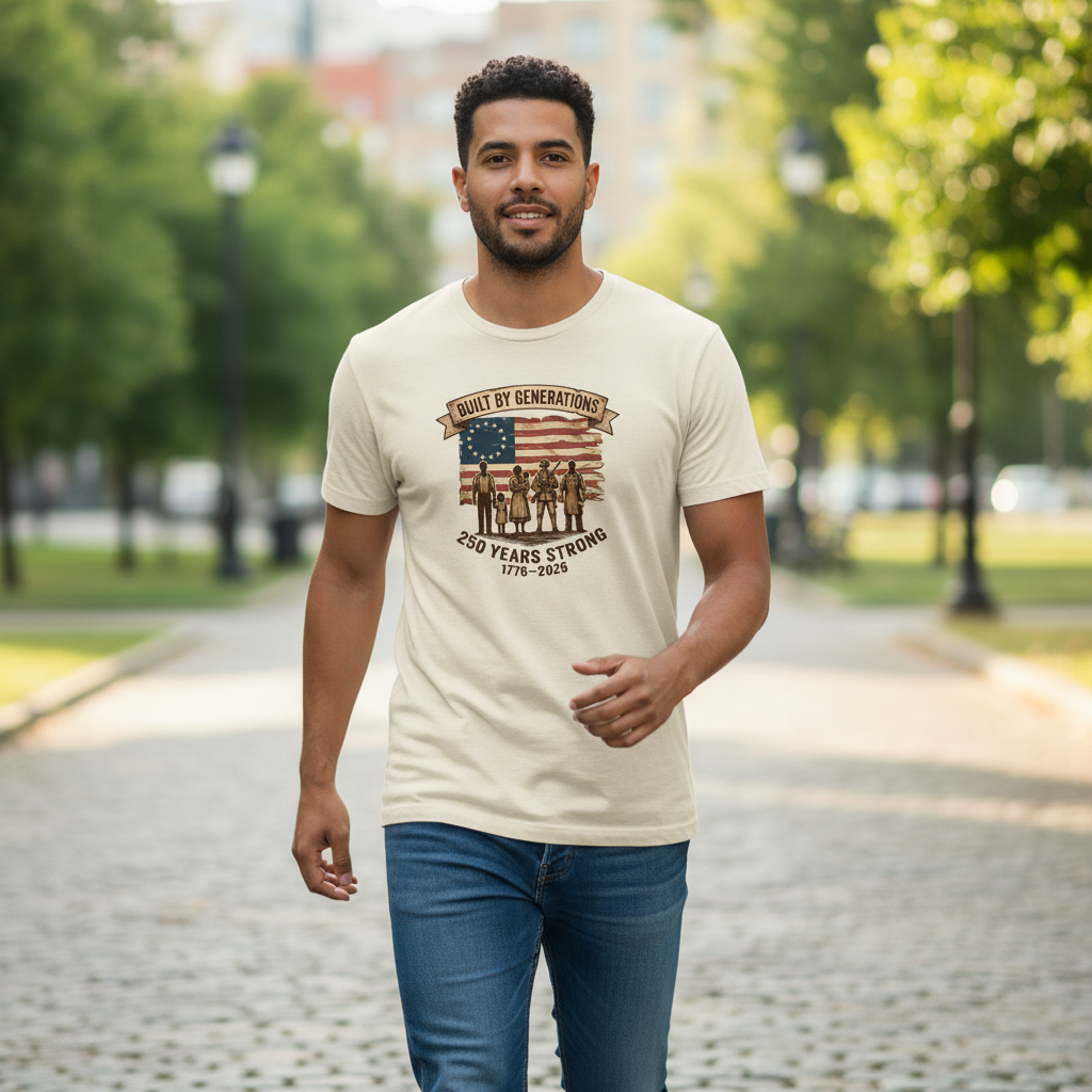 Built by Generations — America 250 Heritage Tee
