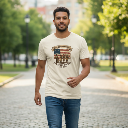 Built by Generations — America 250 Heritage Tee
