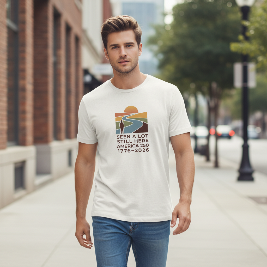 Seen the Road, Still Standing — America 250 Wayfarer Tee