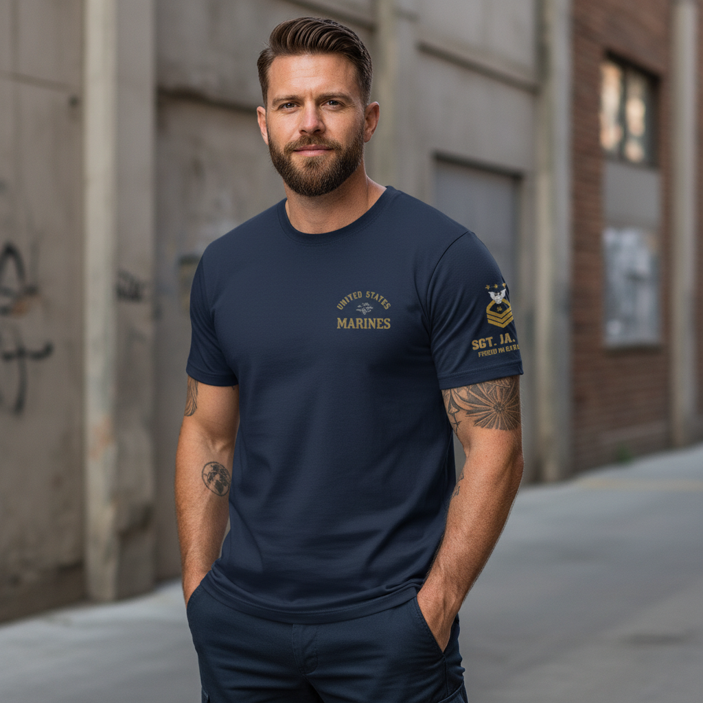 "Semper Fidelis" USMC Globe & Anchor Heritage Tee