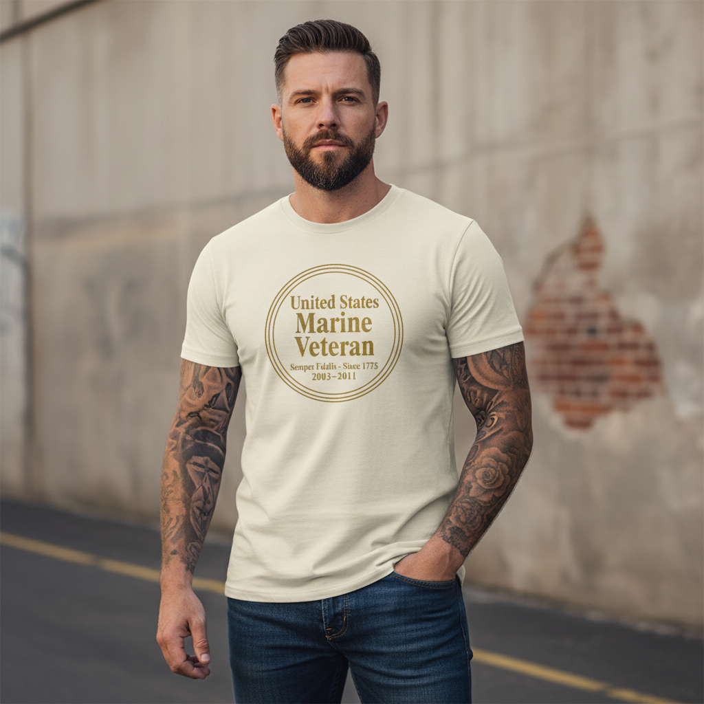 USMC Veteran Shirt 2003-2011 Service Era - Proud Marine Corps Veteran Tee