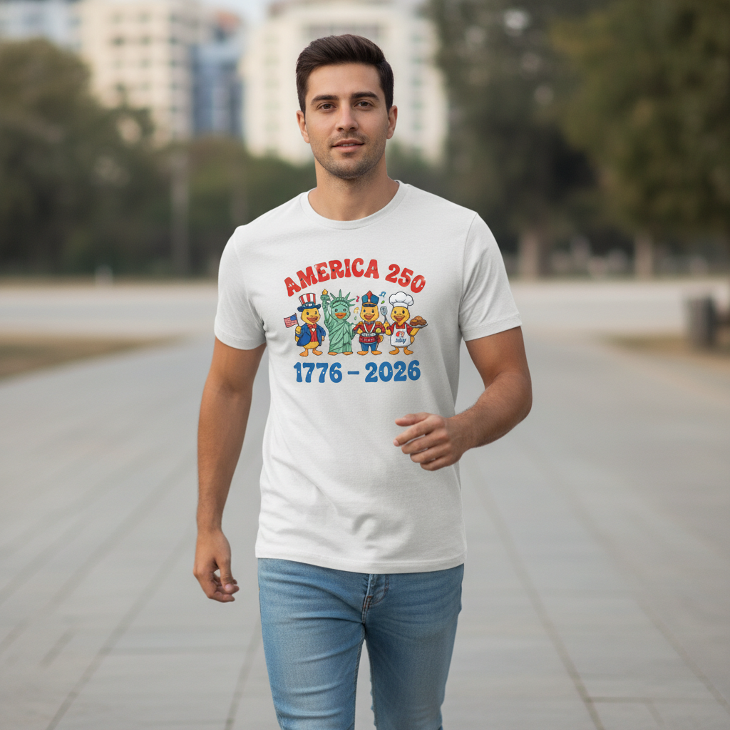 America 250 – Patriotic Duck Parade T-Shirt