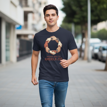Together Since 1776 – America 250 United Hands of Freedom T-Shirt