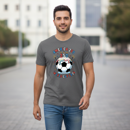 America 250th Birthday Celebration Soccer T-Shirt