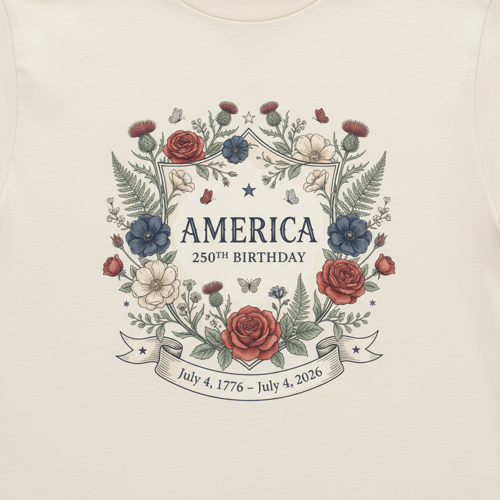 Eternal Wreath — America 250 Heritage Tee