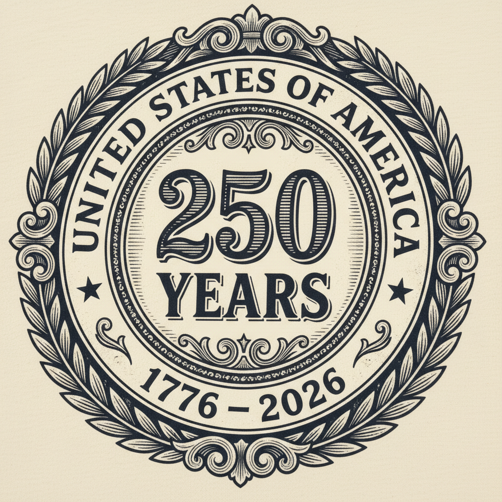 The Anniversary Seal — America 250 Heritage Tee