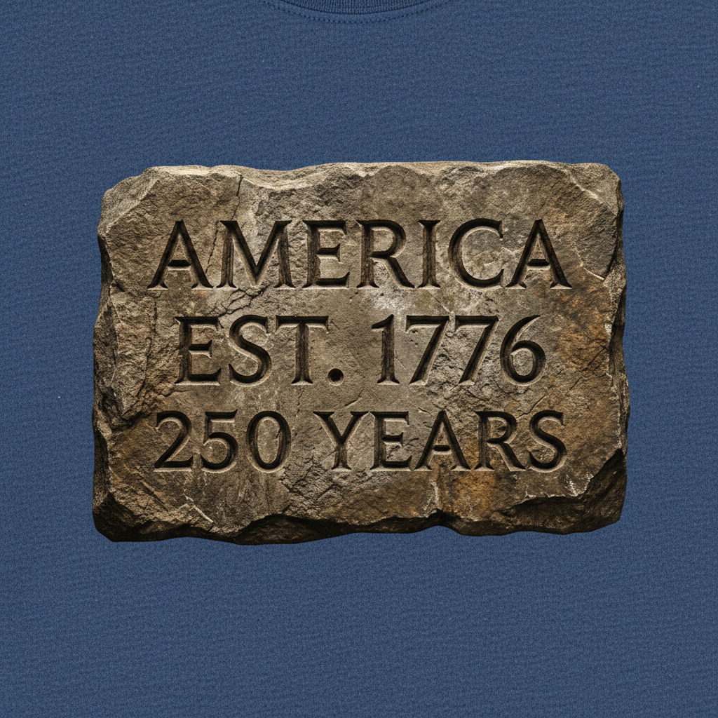 Carved in Stone — America 250 Heritage Tee