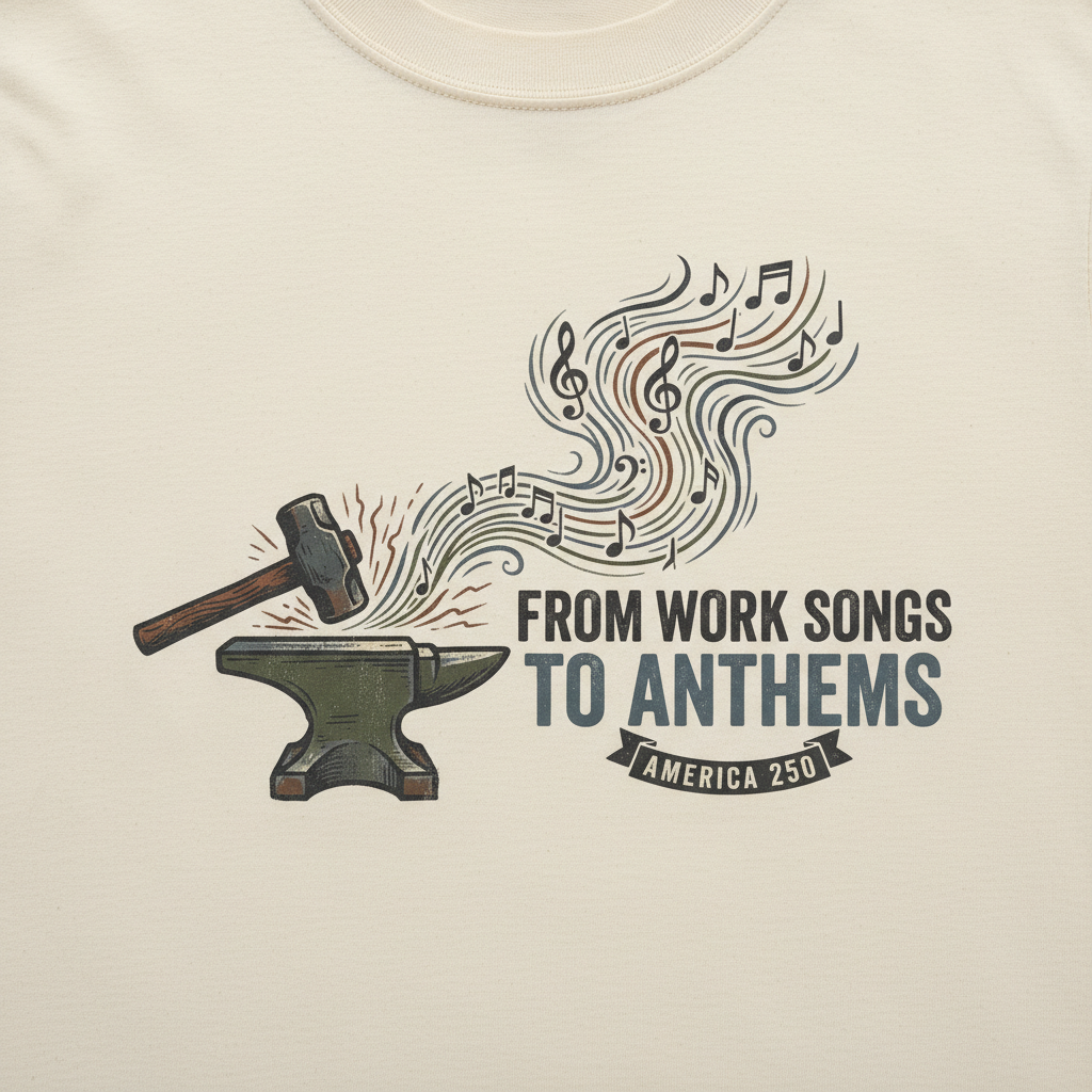 Melodies of Labor — America 250 Workline Tee