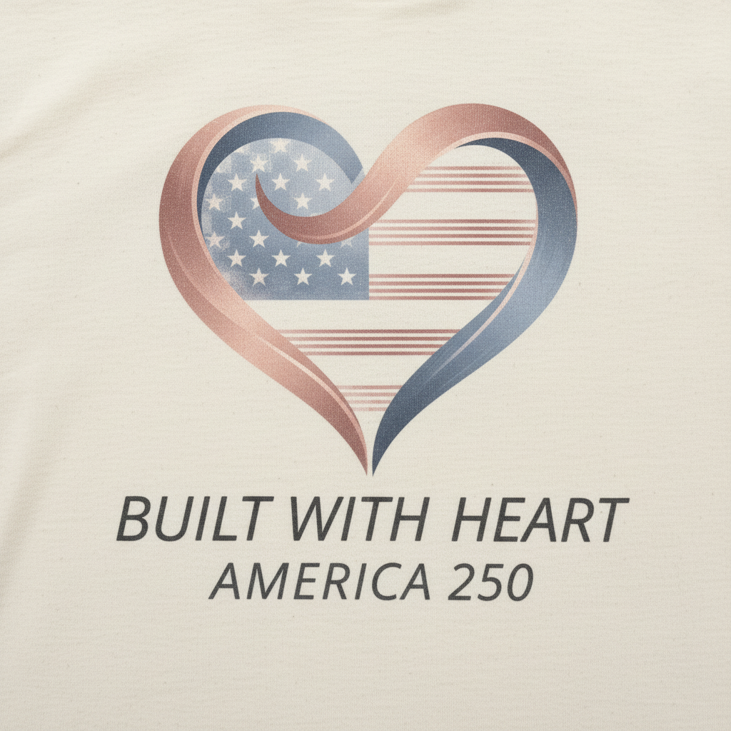 Built with Heart — America 250 Tee
