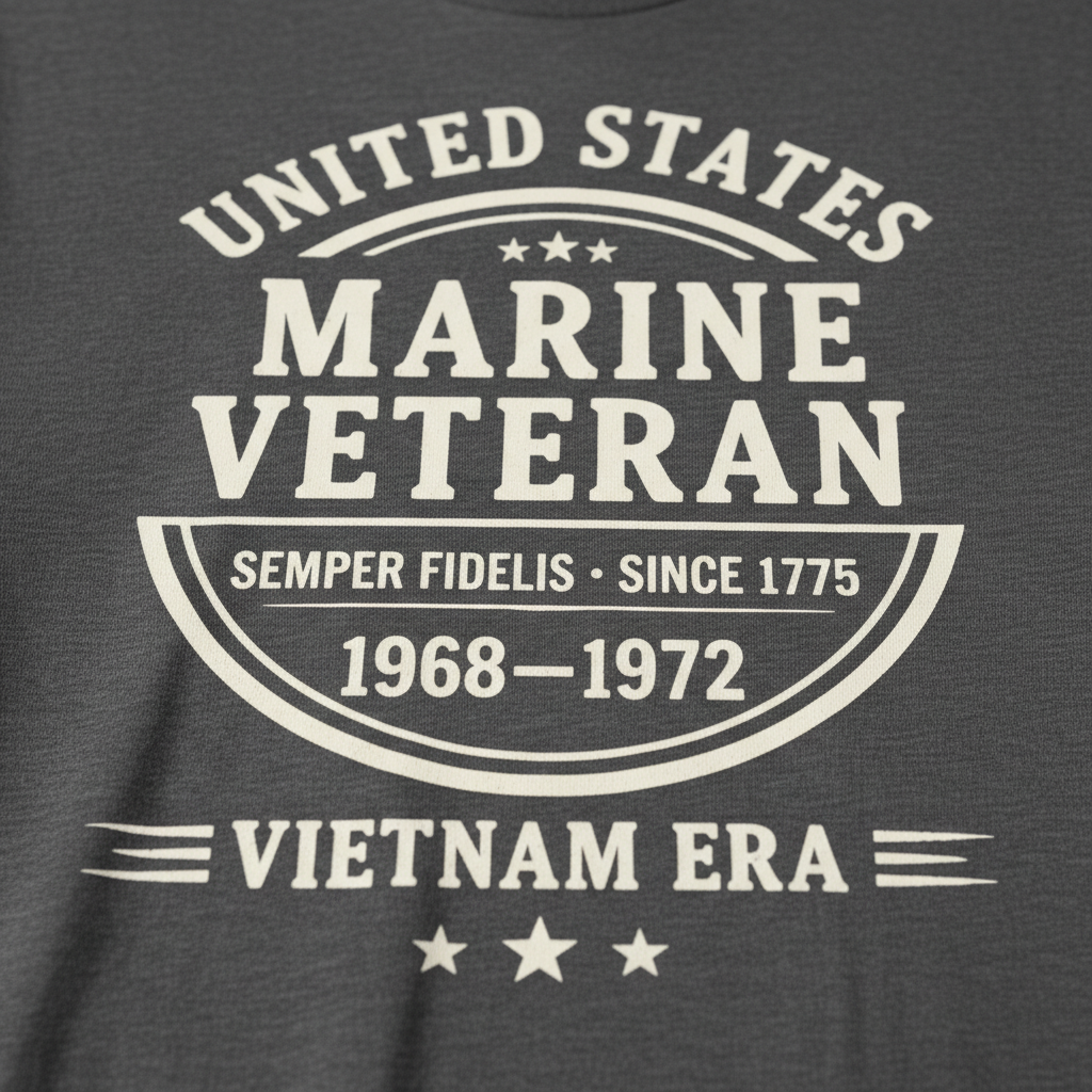 United States Marine Corps Veteran Shirt - Vietnam War 1968-1972