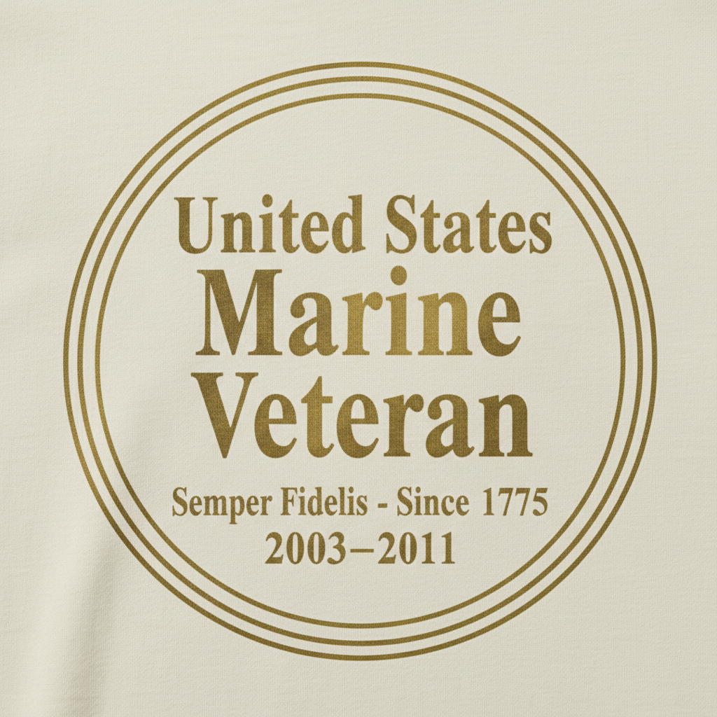 USMC Veteran Shirt 2003-2011 Service Era - Proud Marine Corps Veteran Tee